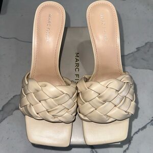 Marc Fisher Women's Cream and Tan Sandals MFBrizo